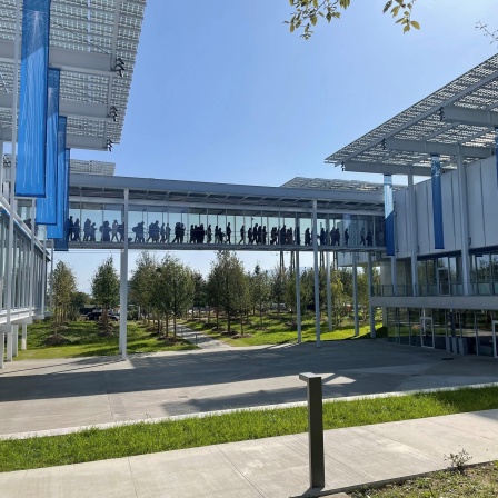 Der Neubau &#034;Science Gateway&#034;, ein neues Besucherzentrum für wissenschaftliche Bildung.