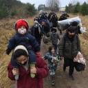 Geflüchtete an der Grenze zwischen Polen und Belarus
