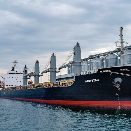 Das Schiff «Navi-Star» liegt seit dem Beginn der russischen Invasion in die Ukraine mit Getreide beladen im Hafen von Odessa und wartet darauf, auszulaufen.