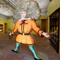 Struwwelpeter im Vordergrnd, hinten Feuerlieschen