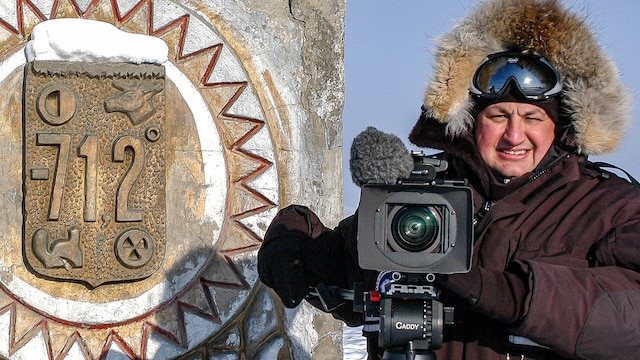 Thomas Junker in Ojmakon im tiefen Osten Russlands. Hier wurde im Jahre 1926 die tiefste Temperatur von - 71,2 °C festgestellt.