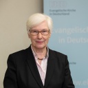 Irmgard Schwaetzer im Jahr 2018 in ihrer damaligen Funktion als Präses der Synode der Evangelischen Kirche in Deutschland