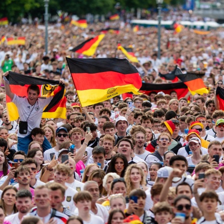 Deutsche Fans beim Public Viewing