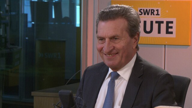 SWR1 Leute mit Günther Oettinger, ehemaliger Ministerpräsident von BW und EU-Kommissar