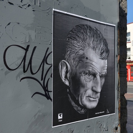 Ein Poster von Samuel Beckett