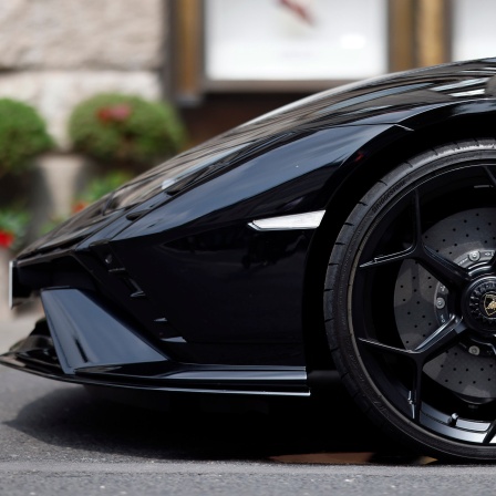 Ein Rennwagen des Herstellers Lamborghini