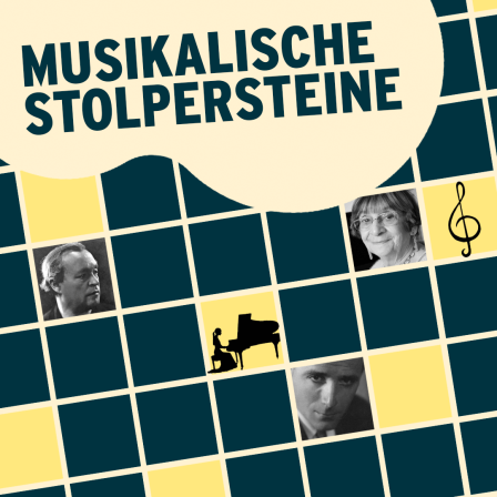 Musikalische Stolpersteine © Akademie der Künste, Hans-Heller-Archiv| © Simon Pauly | © National Library of Israel, Schwadron Collection | Grafik: Christine Schöniger