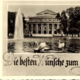 Staatstheater Stuttgart, Postkarte aus den 1930er-Jahren