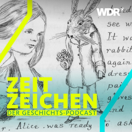  Eine Seite aus dem ersten Manuskript von "Alice im Wunderland", das 1862 bis 1864 entstand