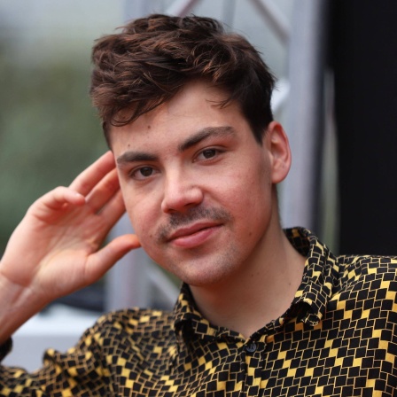 Aron Boks am 28.4.2023 auf der Leipziger Buchmesse in Leipzig.