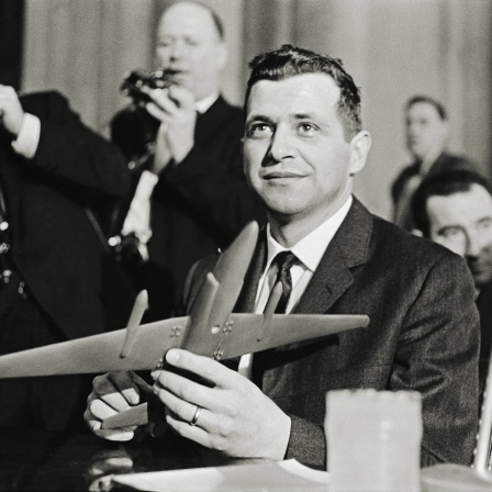 Francis Gary Powers bei einer Anhörung vor Gericht im Jahre 1962 (Archivbild)
