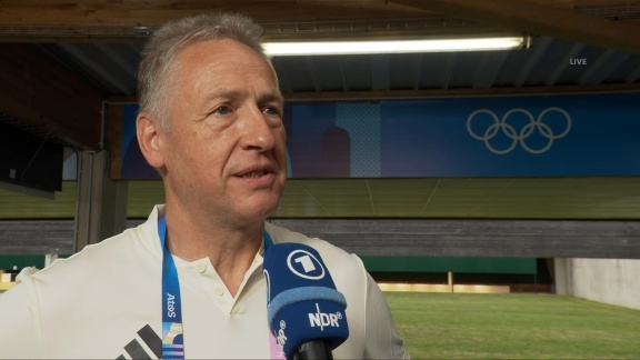 Sportschau Olympia 2024 - Bundestrainer Veelmann - 'unter Zeitdruck Optimal Geschossen'