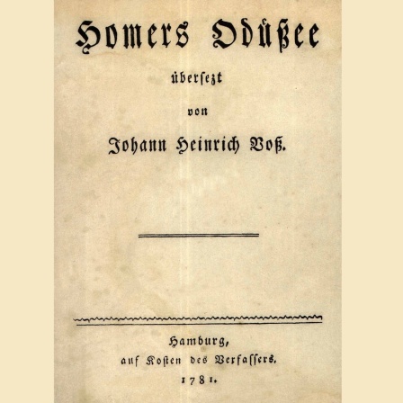Homer, Odyssee / Titel Voss 1781