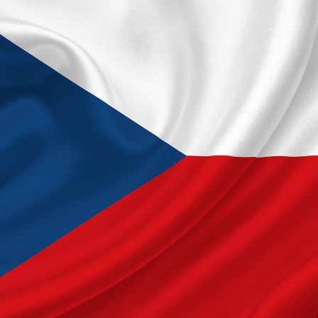 Die Flagge Tschechiens