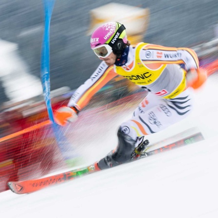 16.2.2025: Linus Straßer beim Skirennen (Bild: IMAGO/GEPA pictures/ Harald Steiner)