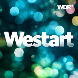 Cover zum Podcast "Westart": Lichtreflektionen auf dunkelgrünem Hintergrund. Darauf der weiße Schriftzug: "Westart"