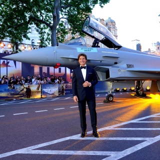 Tom Cruise bei der Premiere in Großbritannien von "Top Gun: Maverick"