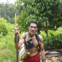 Guman - Oberhaupt einer Penan-Familie auf Borneo