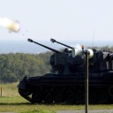Ein Gepard-Luftabwehr-Panzer