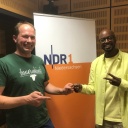 Yared Dibaba mit Landwirt Michael Hagemann