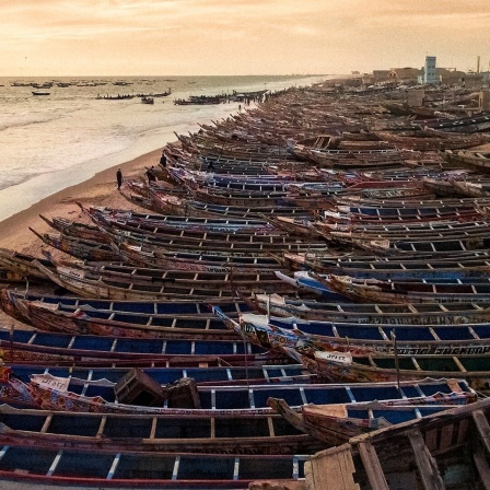 Der Strand von Nouakchott, Mauretanien
