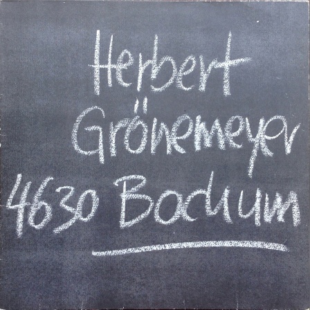 Albumcover "4630 Bochum" von Herbert Grönemeyer (1984)