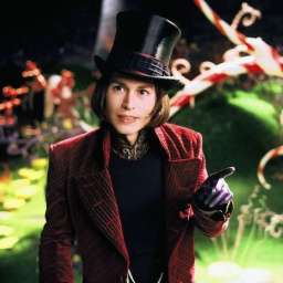 Johnny Depp als Willy Wonka