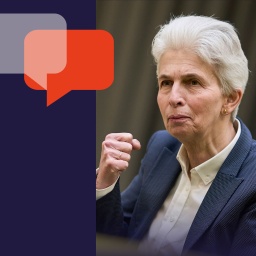 Strack-Zimmermann, Mitglied des FDP-Präsidiums und Mitglied des Europäischen Parlaments, gibt ein Interview