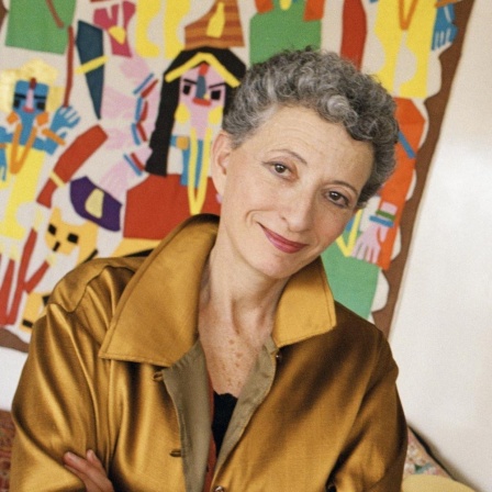 Porträt der französische Essayistin und Philosophin Hélène Cixous mit dem Philosophen Jacques Derrida