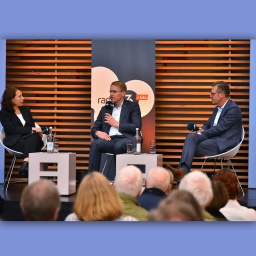 Was uns zusammenhält. Debatte mit Natascha Freundel, Daniel Günther und Steffen Mau © Torsten Heitmann 