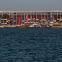 Das Stadion 974 in Doha, Katar