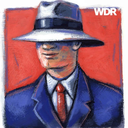 Illustration: Mann mit großem Hut.