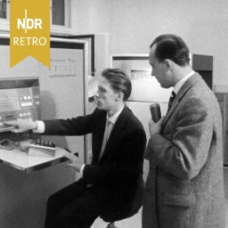 Hamburg: Inbetriebnahme eines UNIVAC SolidState 90 bei der Dresdner Bank, Oktober 1958.