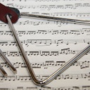 Tuning fork and triangle Symbolfoto