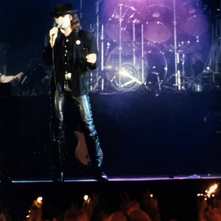 Udo Lindenberg während seines Konzertes in Suhl am 6.1.1990