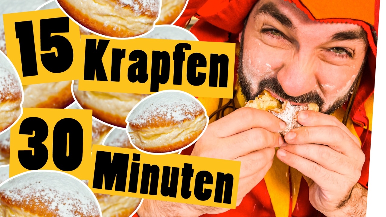 Esse 15 Krapfen/Berliner in 30 Minuten! | Challenge | Das schaffst du nie!