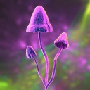 Eine Computer-Illustration von Magic Mushrooms