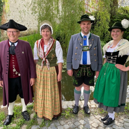 Helmut Gänger, Brigitte Kobel, Anna Kobel, Daniel Kobel, Heimat- und Trachtenverein &#034;D&#039;Argentaler&#034;, Wangen