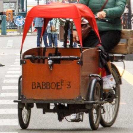Babboe-Lastenrad auf der Straße
