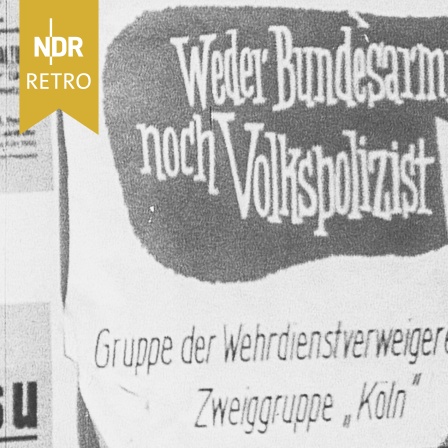 Plakat der Gruppe der Wehrdienstverweigerer, Köln 1956 