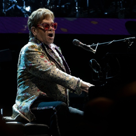 Elton John während seiner "Farewell Yellow Brick Road" im Januar 2022 in New Orleans
