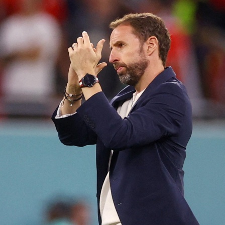 Gareth Southgate applaudiert während der Europameisterschaft