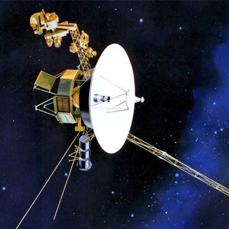 Eine Illustration der US-Raumsonde Voyager 1 der NASA.