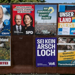 Wahlplakate zur Europawahl in Deutschland 2024