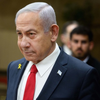Benjamin Netanjahu, Ministerpräsident von Israel, in seinem Amtssitz in Jerusalem. 