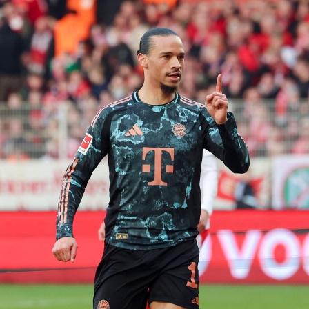 Leroy Sane bejubelt seinen Treffer
