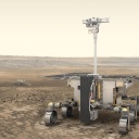 Noch für Jahre nur ein schöner Traum: Der ExoMars-Rover auf dem Mars (Illustration) 