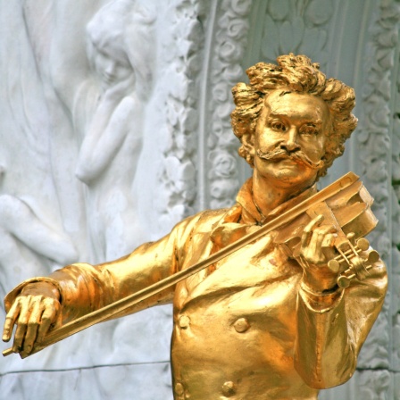 Statue von Johann Strauss im Stadtpark in Wien