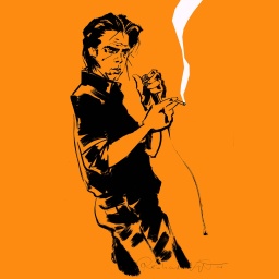 Zeichnung zeigt Nick Cave "The Sick Bag Song"