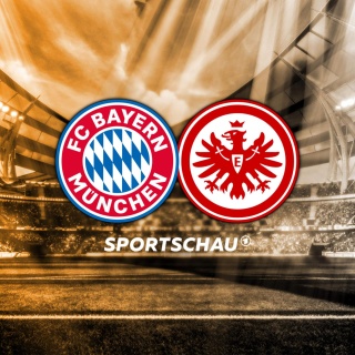 Logo Bayern München gegen Eintracht Frankfurt